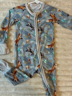 ⛈️🦊 Kindthing (Now Wildwoven) Stormy Skies Convertible Zippy | 6-12 Months